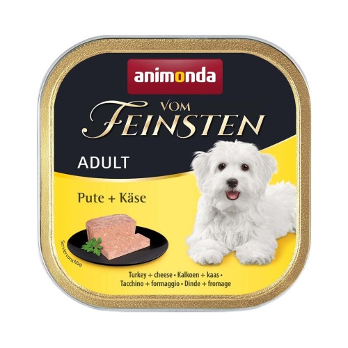 ANIMONDA Vom Feinsten Adult Turkey with cheese - wet dog food - 150g ANIMONDA Vom Feinsten Adult Turkey with cheese - wet dog food - 150g