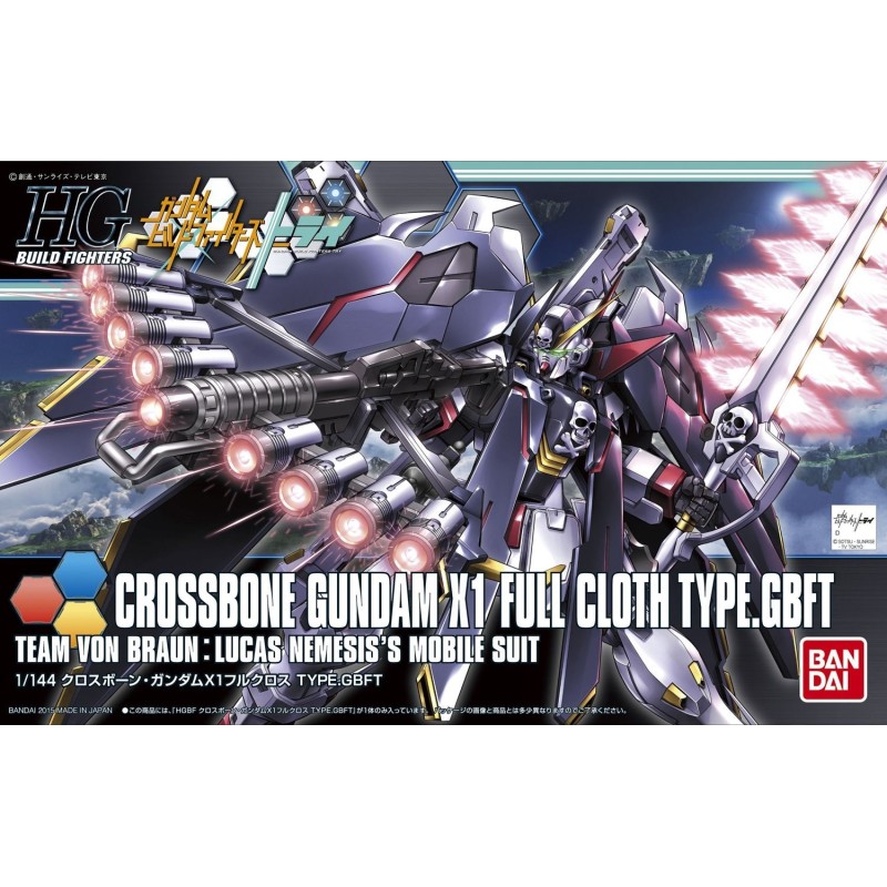 HGBF 1/144 CROSSBONE GUNDAM X1 FULL CLTH TYPE GBFT HGBF 1/144 CROSSBONE GUNDAM X1 FULL CLTH TYPE GBFT
