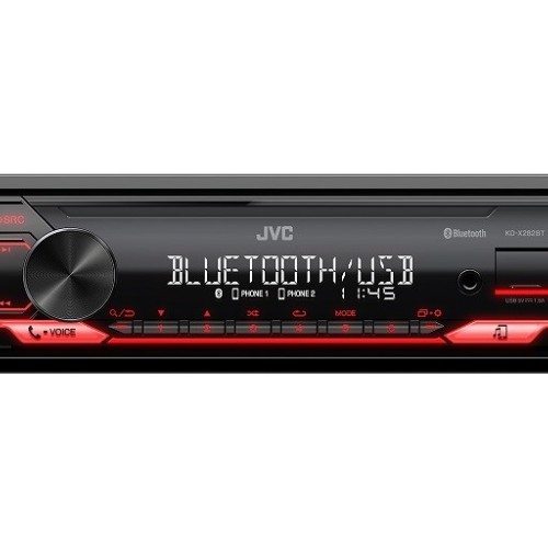 CAR RADIO JVC KDX-282BT RED
