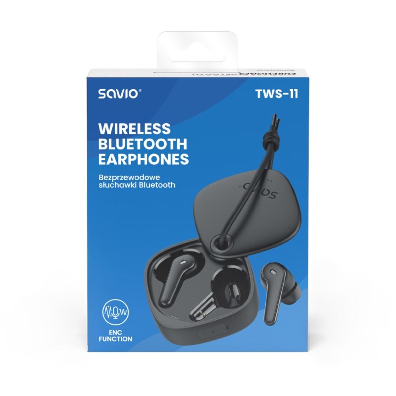 SAVIO Wireless BLUETOOTH 5.3 TWS-11 headphones SAVIO Wireless BLUETOOTH 5.3 TWS-11 headphones