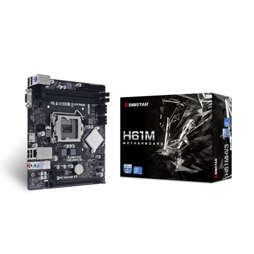 Biostar H61MHV3 motherboard Intel® H61 LGA 1155 (Socket H2) micro ATX Biostar H61MHV3 motherboard Intel® H61 LGA 1155 (Socket H2) micro ATX