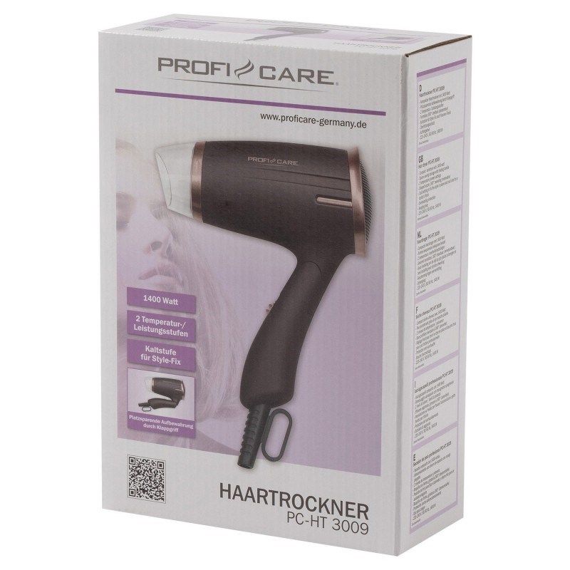 ProfiCare Hair Dryer PC-HT 3009 Brown 1400 W ProfiCare Hair Dryer PC-HT 3009 Brown 1400 W