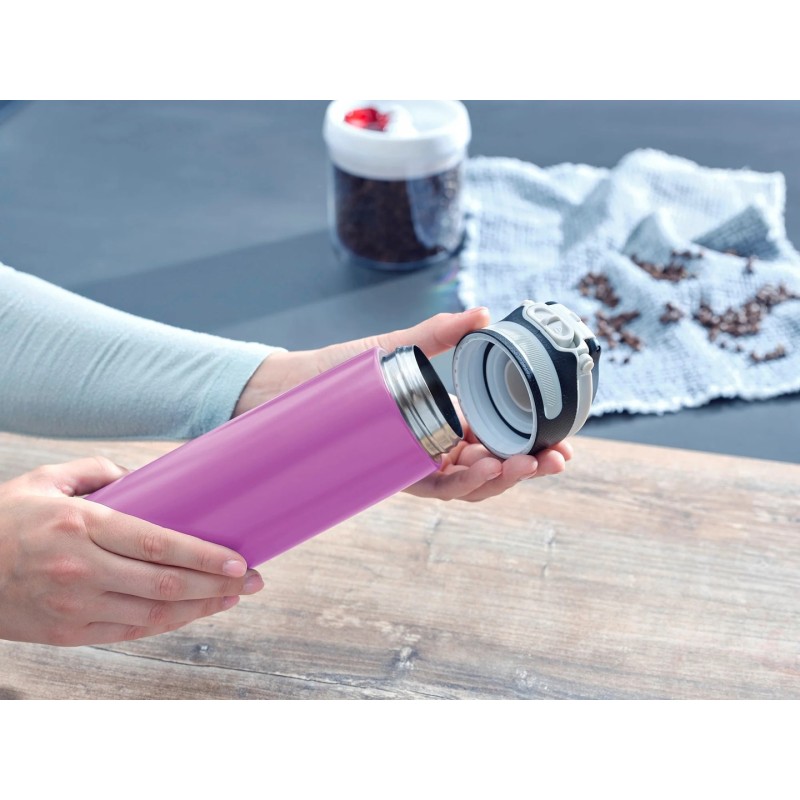 Thermal mug Leifheit Flip 600 ml Purple
