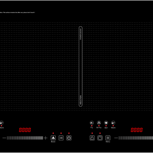 Induction hob LIN LI2H-179, cable with plug, 1.2 m, 3200 W