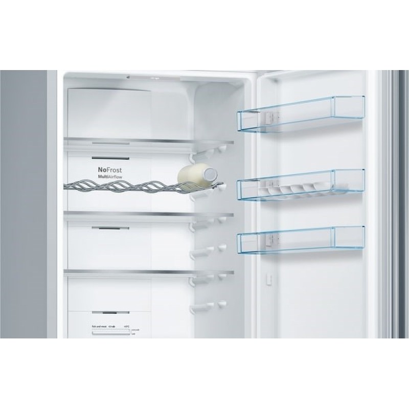 Bosch Serie 4 KGN39VIEB Fridge-Freezer Freestanding 368 L E Stainless Steel Bosch Serie 4 KGN39VIEB Fridge-Freezer Freestanding 368 L E Stainless Steel
