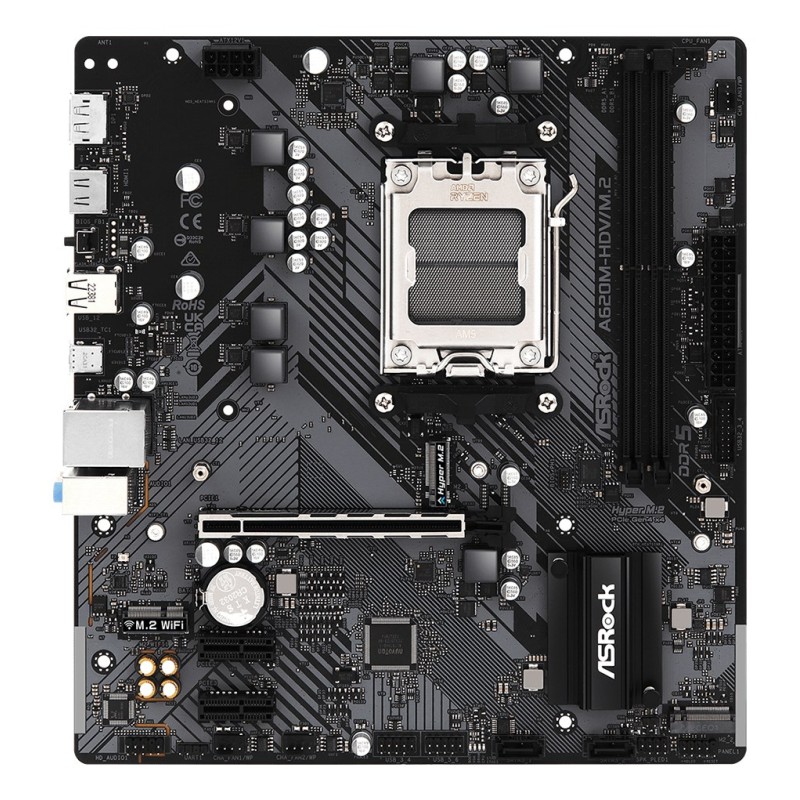 Asrock A620M-HDV/M.2 AMD A620 Socket AM5 micro ATX Asrock A620M-HDV/M.2 AMD A620 Socket AM5 micro ATX