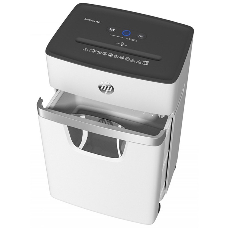 HP ONESHRED 15CC 20L paper shredder Micro-cut shredding HP ONESHRED 15CC 20L paper shredder Micro-cut shredding