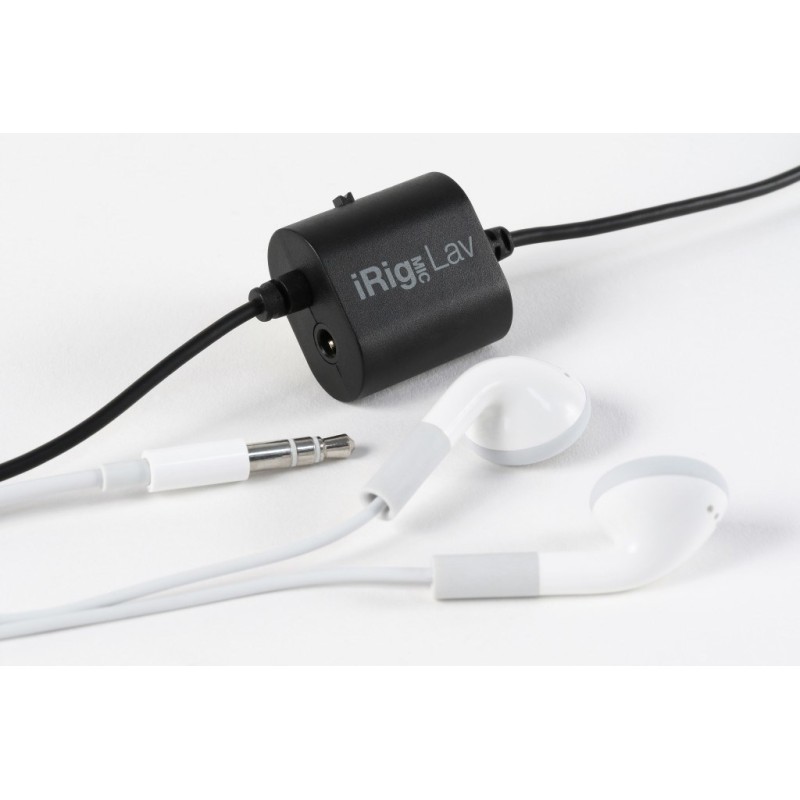 IK Multimedia iRig Mic Lav Black Clip-on microphone IK Multimedia iRig Mic Lav Black Clip-on microphone