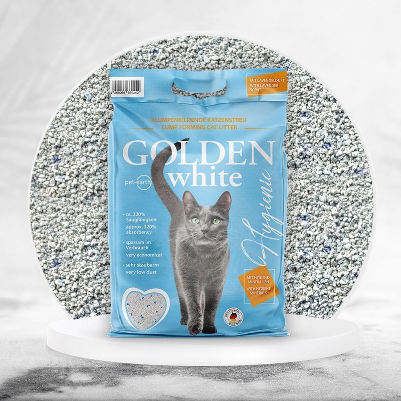 GOLDEN White Hygienic - bentonite litter - 14kg