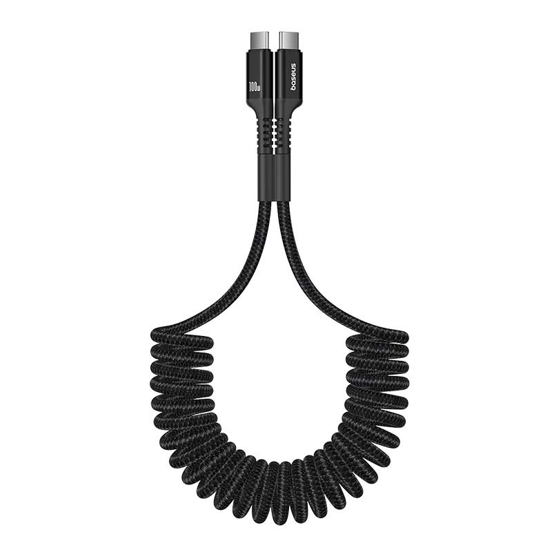 Baseus Fish-Eye USB C to USB C fast charging cable 1 m 100 W Black Baseus Fish-Eye USB C to USB C fast charging cable 1 m 100 W Black