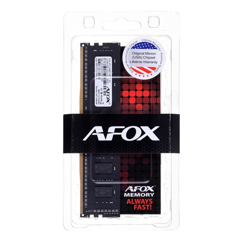 AFOX DDR4 16GB 3600MHZ MICRON CHIP CL18 XMP2 AFOX DDR4 16GB 3600MHZ MICRON CHIP CL18 XMP2