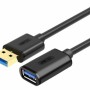 UNITEK Y-C456GBK USB cable 0,5 m USB 3.2 Gen 1 (3.1 Gen 1) USB A Black