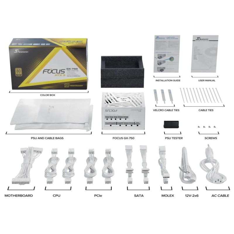Seasonic Focus GX power supply unit 750 W Seasonic Focus GX power supply unit 750 W