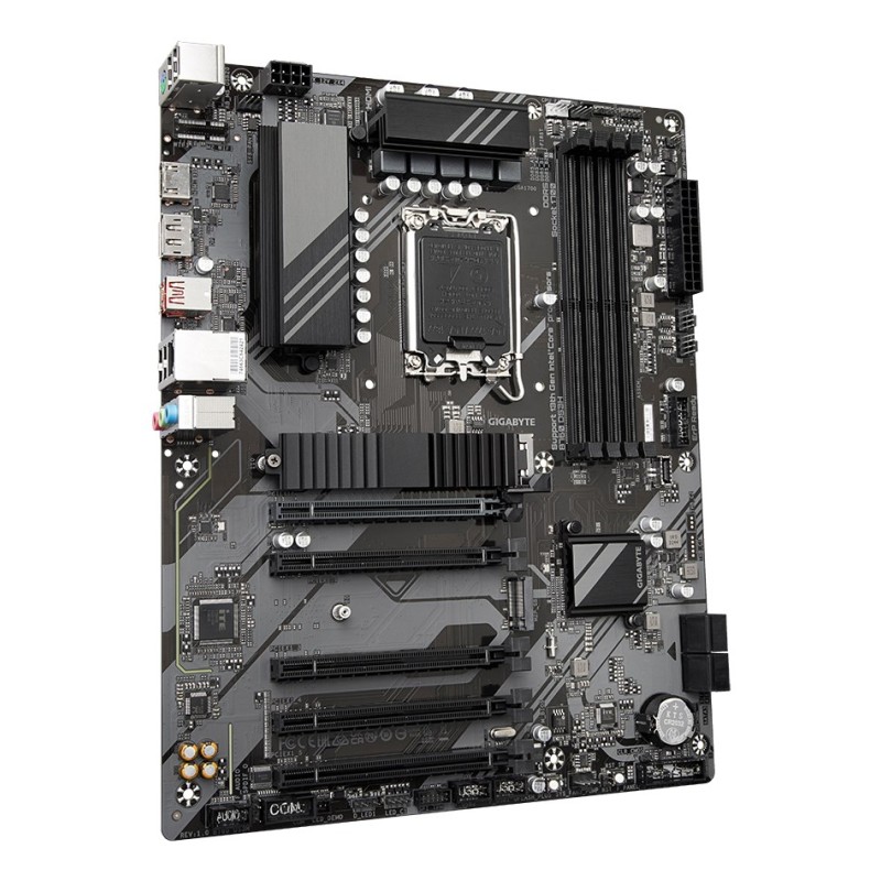 GIGABYTE B760 DS3H Motherboard - Supports Intel Core 14th Gen CPUs, 8+2+1 Phases Digital VRM, up to 7600MHz DDR5 (OC), 2xPCIe 4.0 M.2, GbE LAN, USB 3.2 Gen 2 GIGABYTE B760 DS3H Motherboard - Supports Intel Core 14th Gen CPUs, 8+2+1 Phases Digital VRM, up to 7600MHz DDR5 (OC), 2xPCIe 4.0 M.2, GbE LAN, USB 3.2 Gen 2