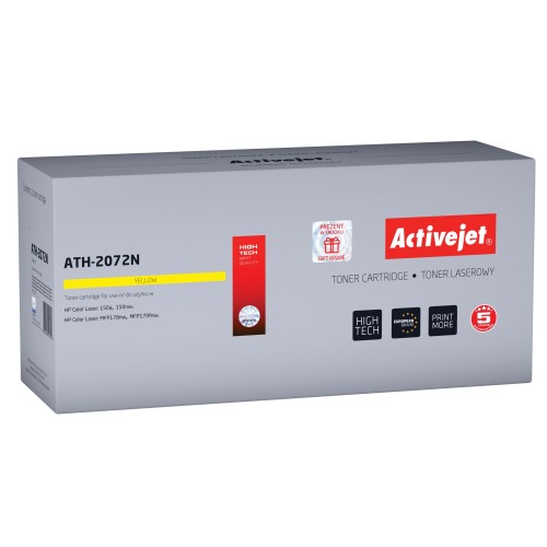 Activejet ATH-2072N toner (replacement for HP 117A 2072A; Supreme; 700 pages; yellow) Activejet ATH-2072N toner (replacement for HP 117A 2072A; Supreme; 700 pages; yellow)
