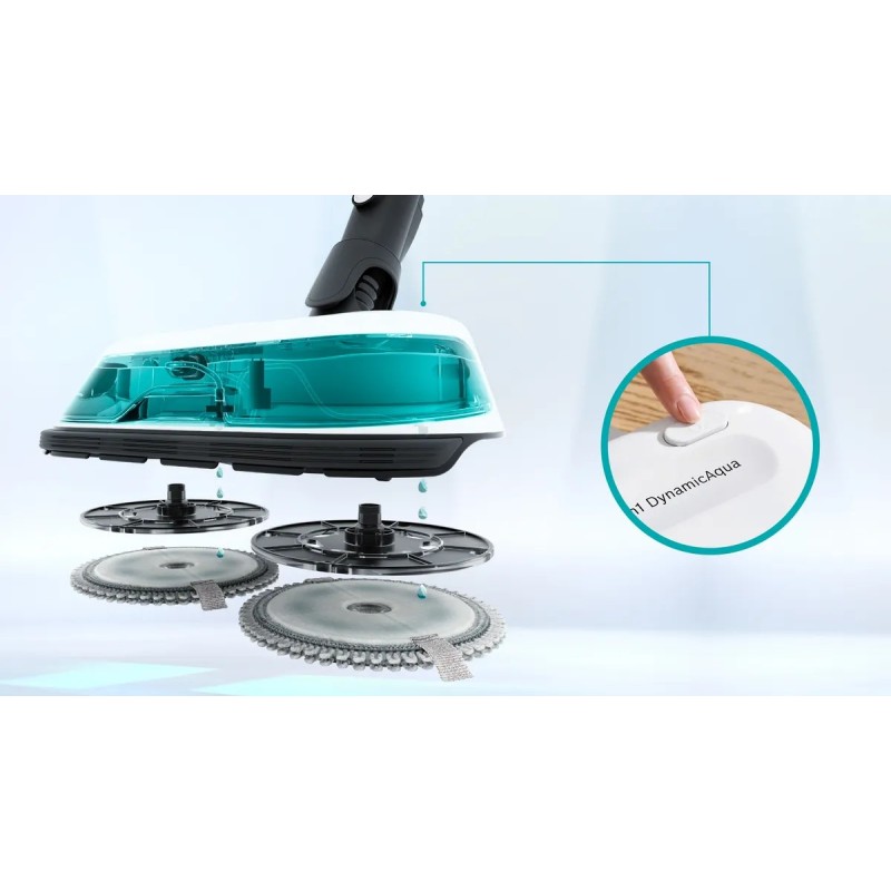 Cordless 2-in-1 hoover, vacuuming and mopping Unlimited 7 ProHygienic Aqua White Cordless 2-in-1 hoover, vacuuming and mopping Unlimited 7 ProHygienic Aqua White