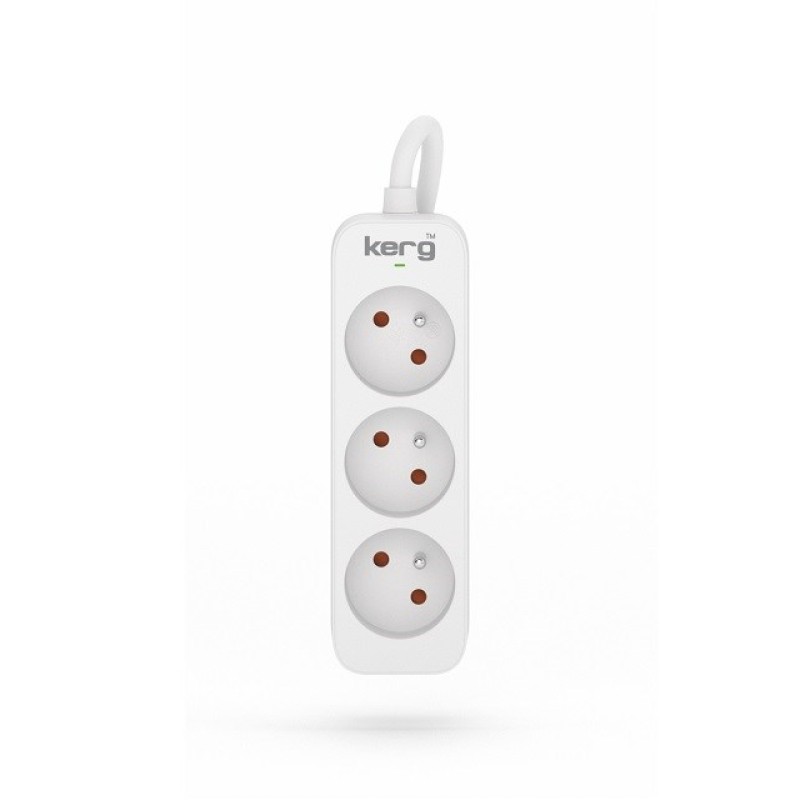 KERG power strip 3 sockets 1.5m 10A KERG power strip 3 sockets 1.5m 10A