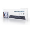 Gembird KB-U-103-RU keyboard Office USB QWERTY English, Russian Black