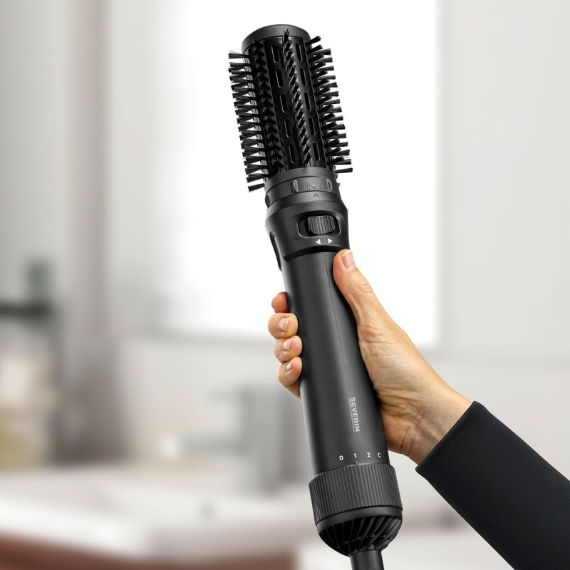 Severin WL 0241 hair styling tool Hot air brush Warm Black 1000 W 1.8 m Severin WL 0241 hair styling tool Hot air brush Warm Black 1000 W 1.8 m