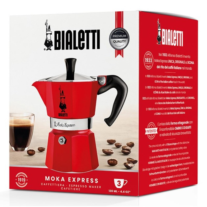 Bialetti Moka Express Moka pot Red