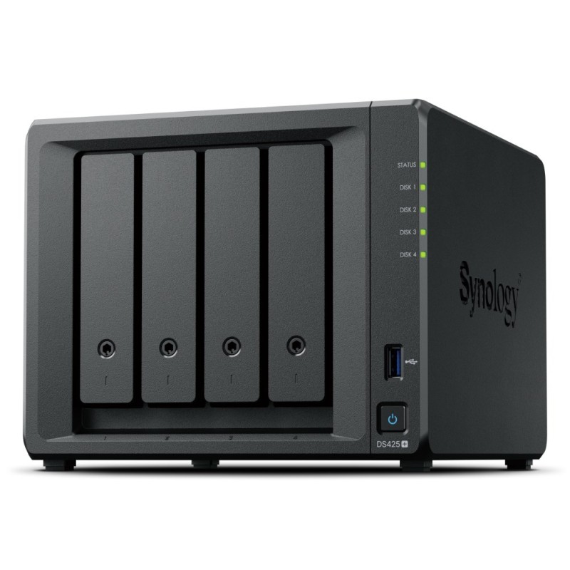 Synology DiskStation DS425+ NAS/storage server Intel® Celeron® J4125 2 GB DDR4 0 TB Black Synology DiskStation DS425+ NAS/storage server Intel® Celeron® J4125 2 GB DDR4 0 TB Black