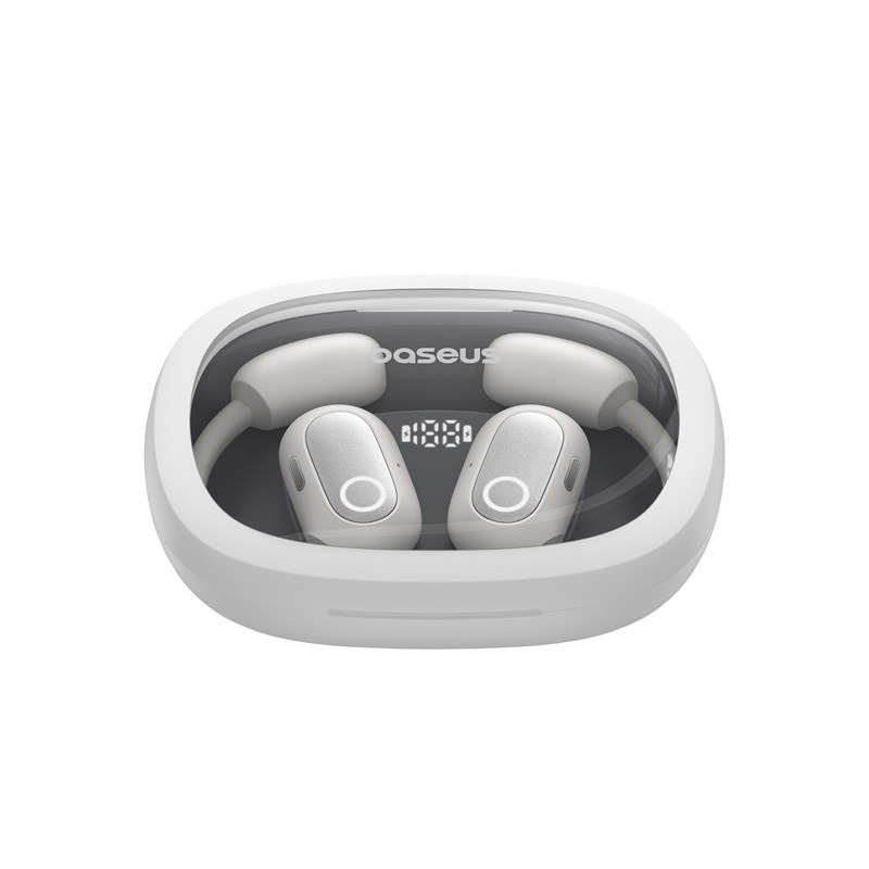 Baseus Eli Fit Open- Ear Headset Wireless Connectivity/Music USB Type-C Bluetooth White Baseus Eli Fit Open- Ear Headset Wireless Connectivity/Music USB Type-C Bluetooth White
