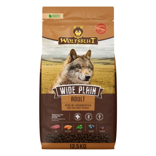 WOLFSBLUT Wide Plain Horse - dry dog food - 12,5kg