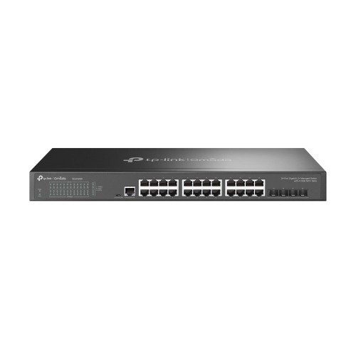 TP-Link Omada 24-Port Gigabit L2+ Managed Switch with 4 10GE SFP+ Slots TP-Link Omada 24-Port Gigabit L2+ Managed Switch with 4 10GE SFP+ Slots