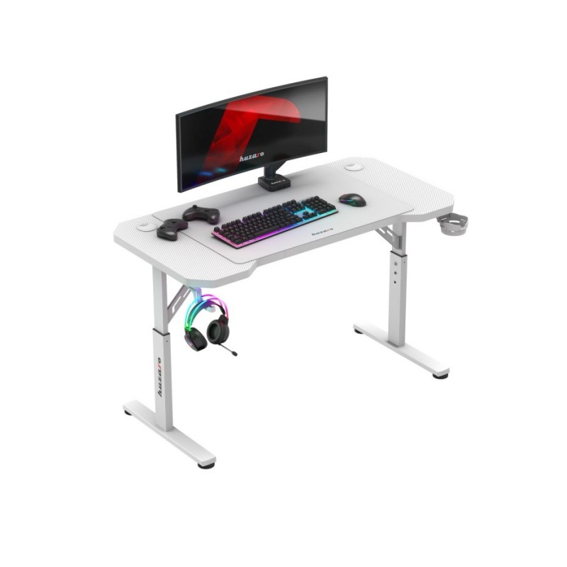 Huzaro Hero 2.6 White gaming desk Huzaro Hero 2.6 White gaming desk