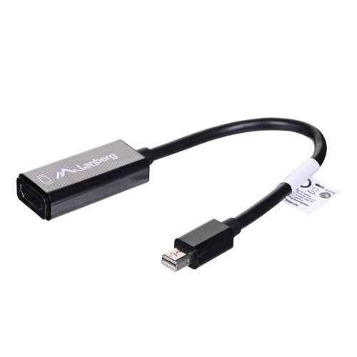 Lanberg AD-0005-BK video cable adapter 0.2 m Mini DisplayPort HDMI Type A (Standard) Black Lanberg AD-0005-BK video cable adapter 0.2 m Mini DisplayPort HDMI Type A (Standard) Black