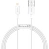 Baseus CALYS-A02 mobile phone cable White 1 m USB A Lightning Baseus CALYS-A02 mobile phone cable White 1 m USB A Lightning