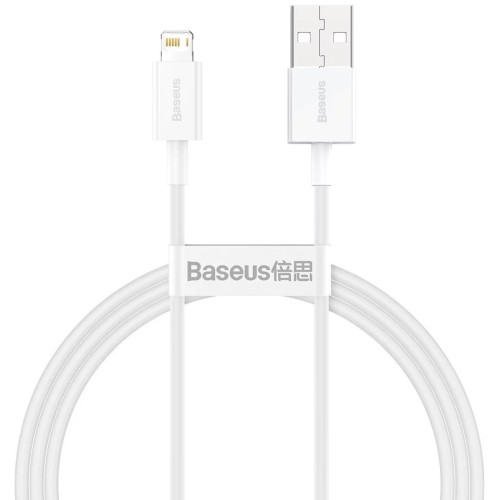 Baseus CALYS-A02 mobile phone cable White 1 m USB A Lightning Baseus CALYS-A02 mobile phone cable White 1 m USB A Lightning