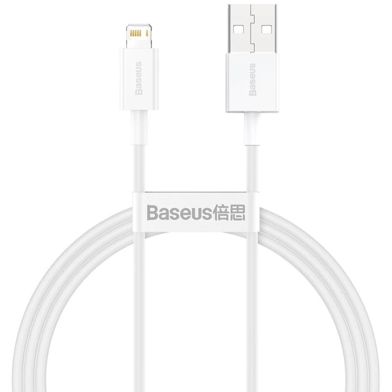 Baseus CALYS-A02 mobile phone cable White 1 m USB A Lightning Baseus CALYS-A02 mobile phone cable White 1 m USB A Lightning