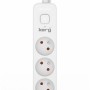 KERG power strip with switch 3 sockets  3m 10A