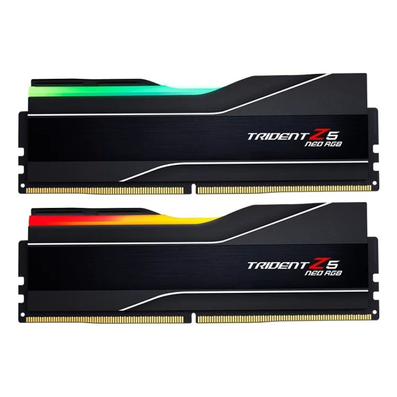 G.Skill Trident Z5 Neo RGB F5-6000J3244G64GX2-TZ5NR memory module 128 GB 2 x 64 GB DDR5 6000 MT/s G.Skill Trident Z5 Neo RGB F5-6000J3244G64GX2-TZ5NR memory module 128 GB 2 x 64 GB DDR5 6000 MT/s