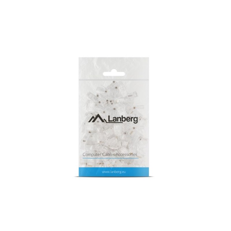 LANBERG NETWORK PLUG RJ45 (8P8C) CAT.5E UTP 100PCS LANBERG NETWORK PLUG RJ45 (8P8C) CAT.5E UTP 100PCS