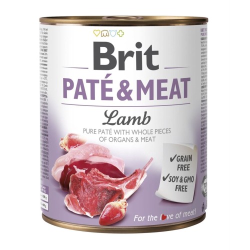 BRIT Paté & Meat with lamb - wet dog food - 800g BRIT Paté & Meat with lamb - wet dog food - 800g