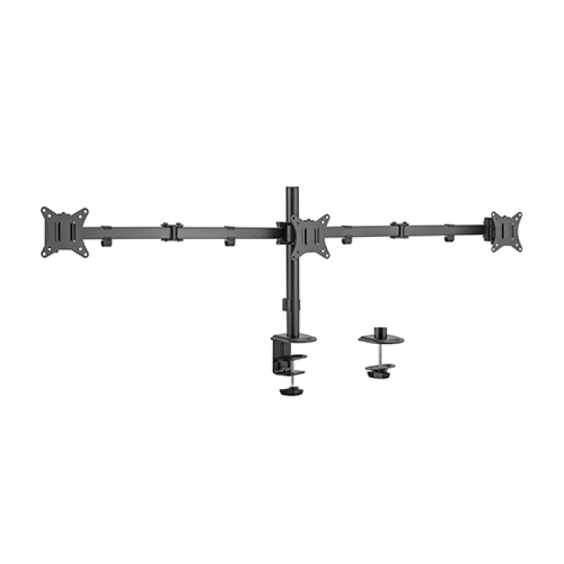 Gembird MA-D3-01 Adjustable desk 3-display mounting arm (rotate, tilt, swivel), 17”-27”, up to 7 kg Gembird MA-D3-01 Adjustable desk 3-display mounting arm (rotate, tilt, swivel), 17”-27”, up to 7 kg