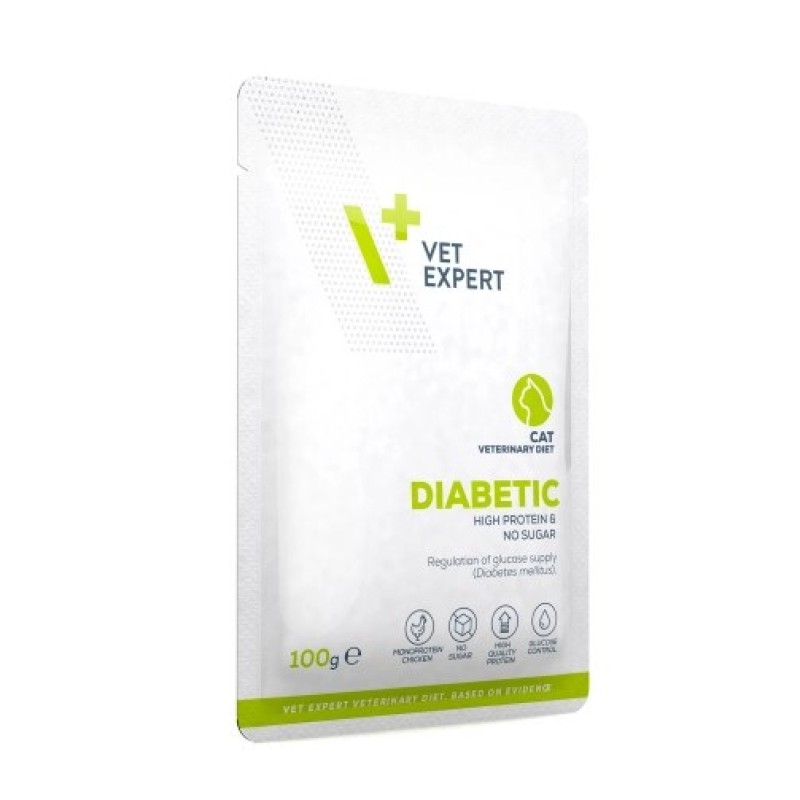 VET EXPERT Veterinary Diet Diabetic Cat - wet food for cats - 100g VET EXPERT Veterinary Diet Diabetic Cat - wet food for cats - 100g