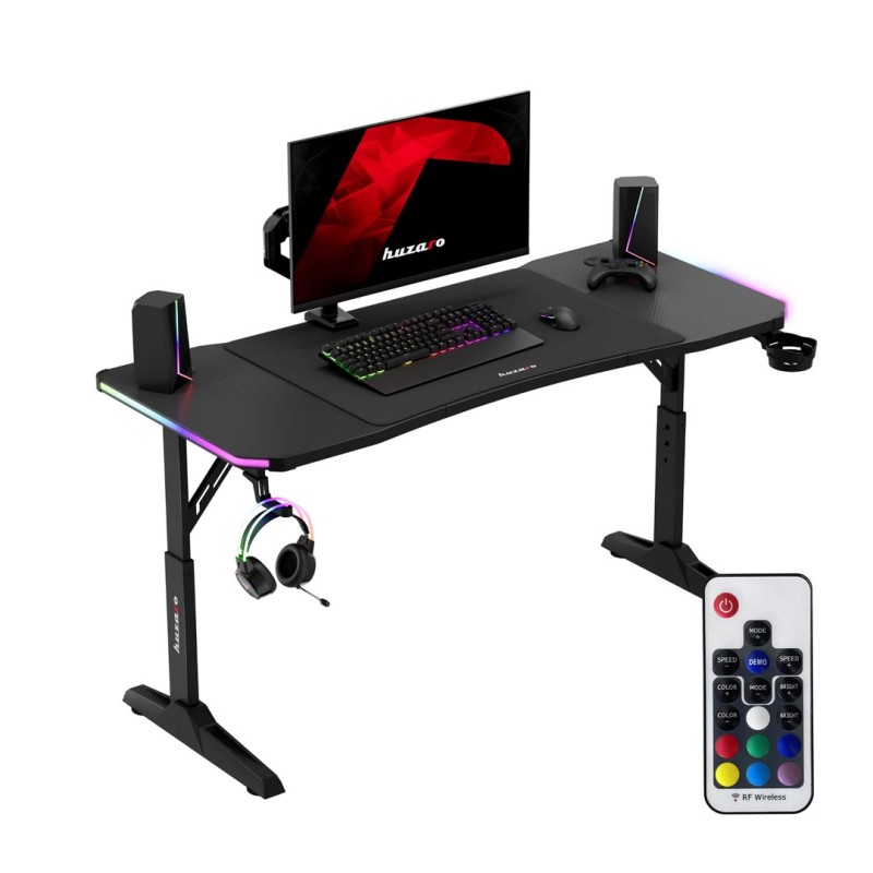Huzaro Hero 3.6 RGB Black gaming desk Huzaro Hero 3.6 RGB Black gaming desk