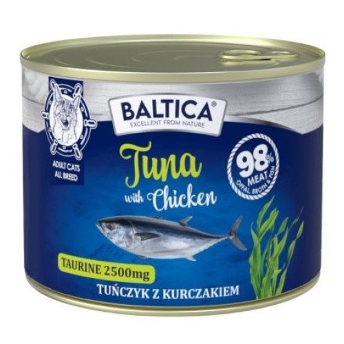 BALTICA Excellent Tuna with chicken - wet cat food - 185g BALTICA Excellent Tuna with chicken - wet cat food - 185g