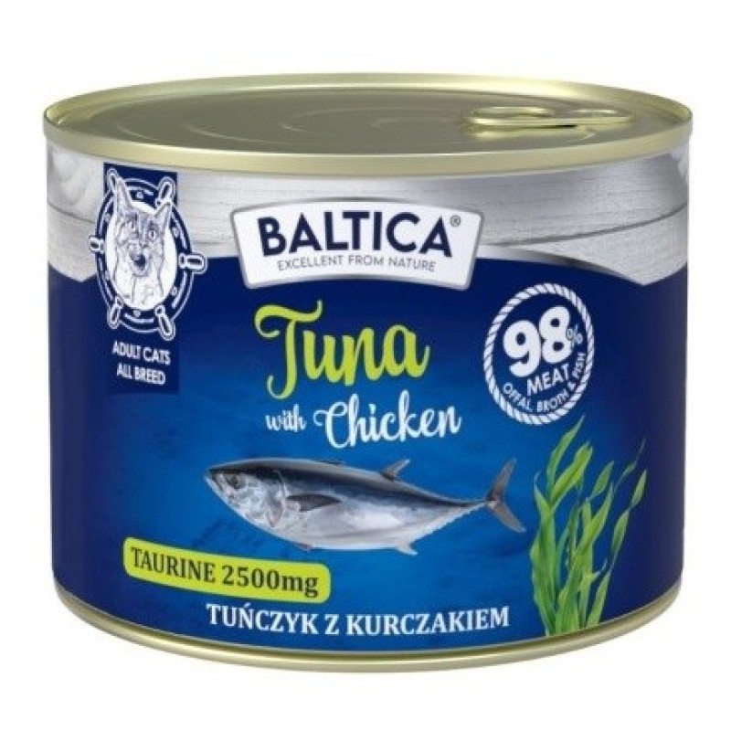BALTICA Excellent Tuna with chicken - wet cat food - 185g BALTICA Excellent Tuna with chicken - wet cat food - 185g
