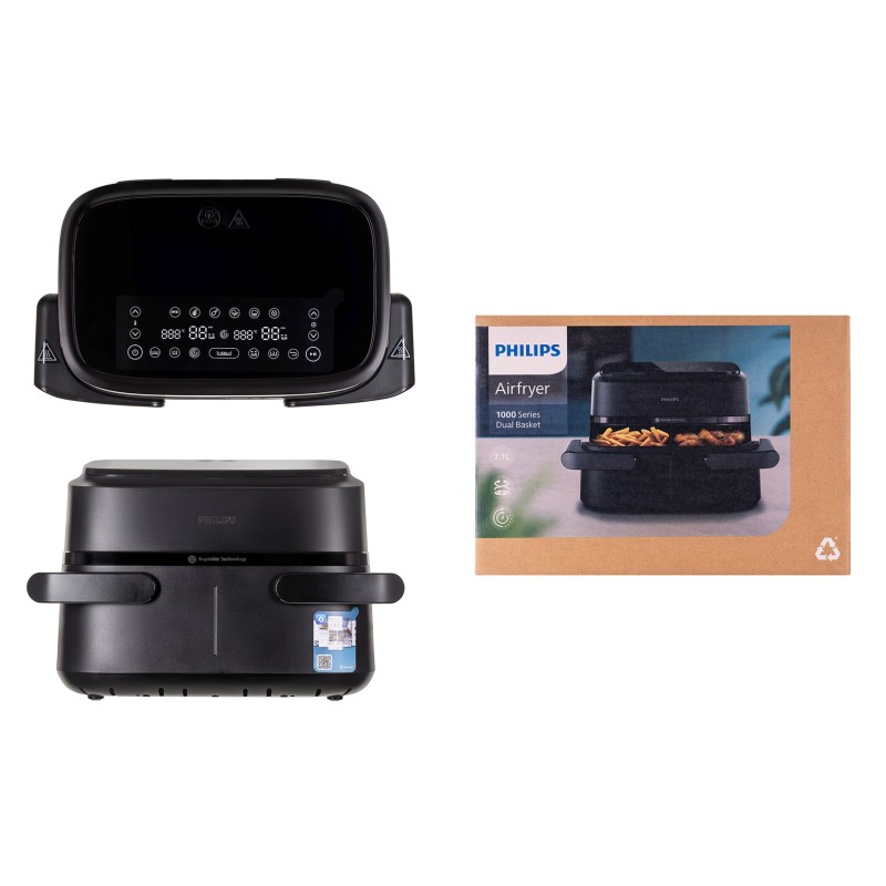 Philips 1000 series NA150/00 fryer Double 7.1 L 2450 W Hot air fryer Black