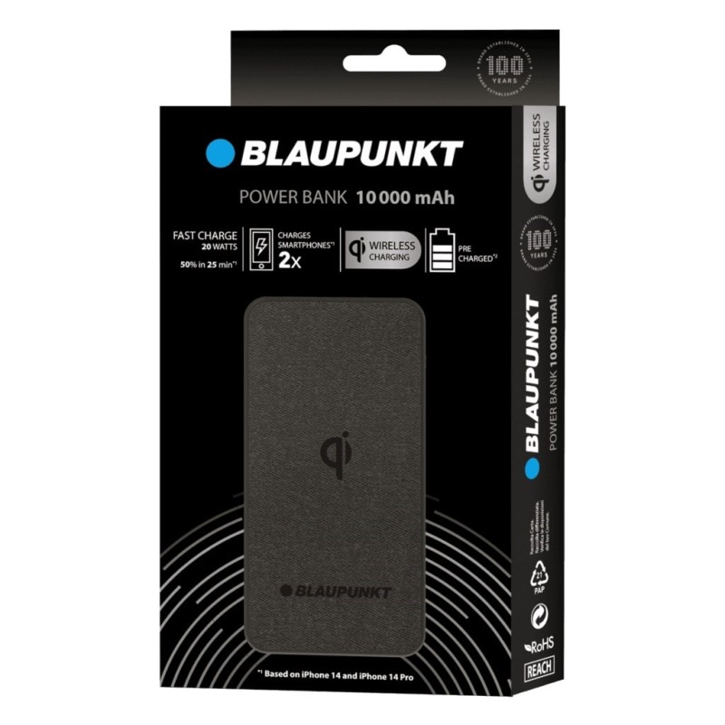 Blaupunkt Wireless Powrbank 10000 mAh 20 W Black