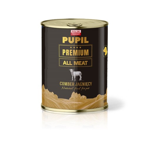 PUPIL Premium All Meat Gold Saddle of lamb - wet dog food - 800g