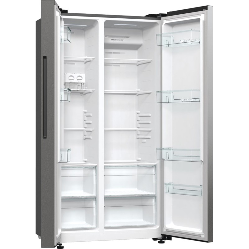 Gorenje NRR9185EAXL side-by-side refrigerator Freestanding 550 L E Silver Gorenje NRR9185EAXL side-by-side refrigerator Freestanding 550 L E Silver