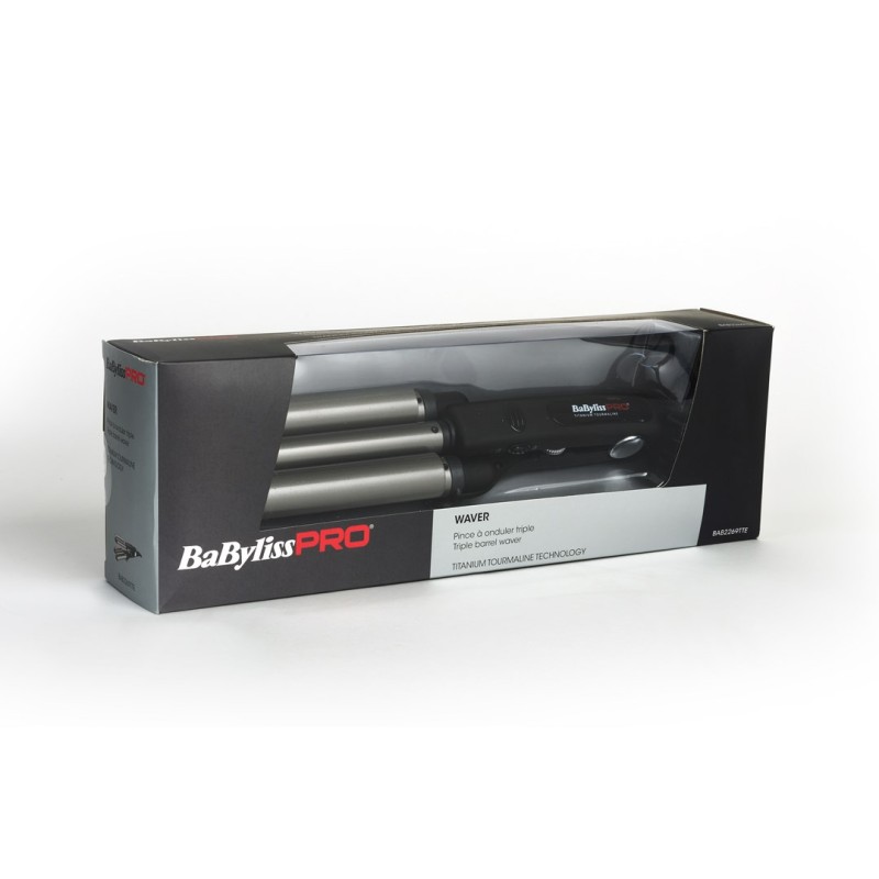 BaByliss TRIPPLE WAVER Curling iron Warm Black 125 W 106.3 BaByliss TRIPPLE WAVER Curling iron Warm Black 125 W 106.3