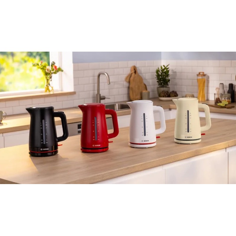 Bosch TWK3M124 electric kettle 1.7 L 2400 W Red Bosch TWK3M124 electric kettle 1.7 L 2400 W Red
