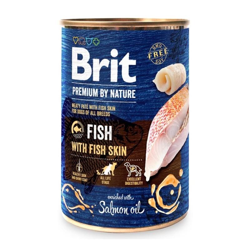 BRIT Premium by nature Fish with fish skin - wet dog food - 400g