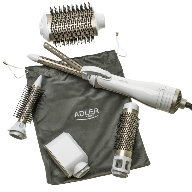 ADLER AD 2027 white hair dryer and curling iron
